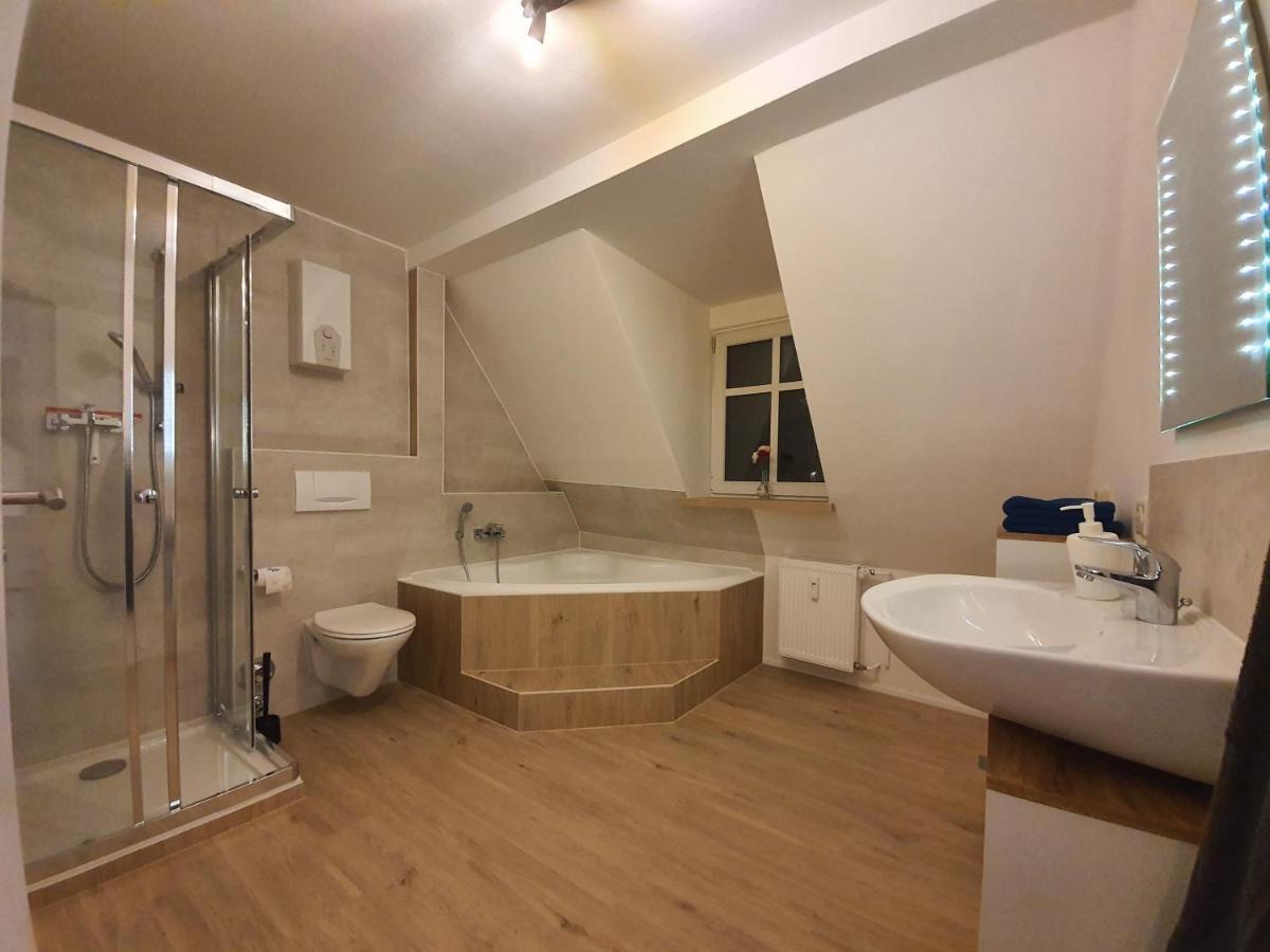Gemuetliche Dachwohnung Mit Kleiner Oder Grosser Dachterrasse Nebeneinander Wolmirstedt Exterior foto