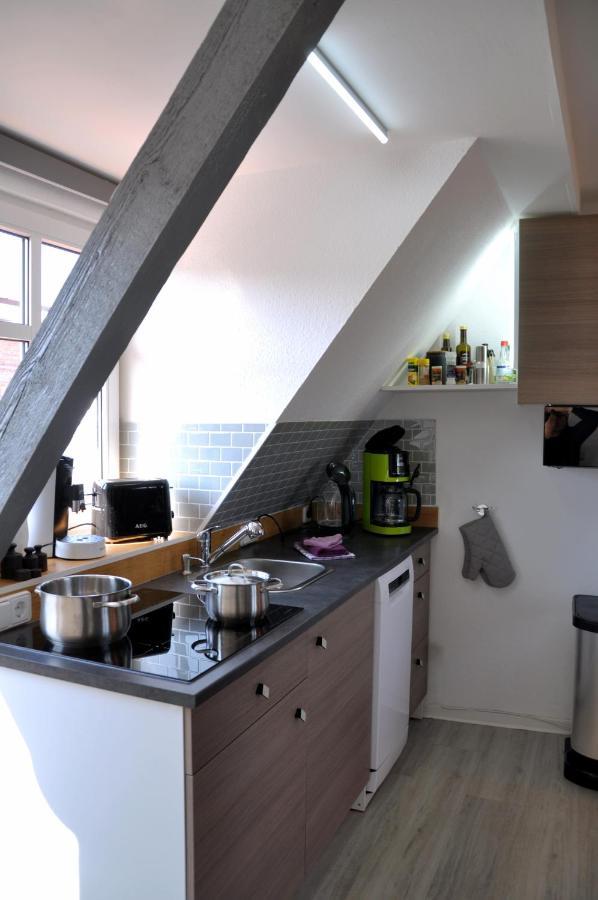 Gemutliche Dachwohnung Mit Kleiner Oder Grosser Dachterrasse Nebeneinander Wolmirstedt Exterior foto